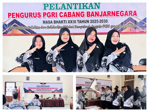 Resmi Dilantik, Guru Madtsansa Sah Menjabat Bendahara PGRI Cabang Banjarnegara