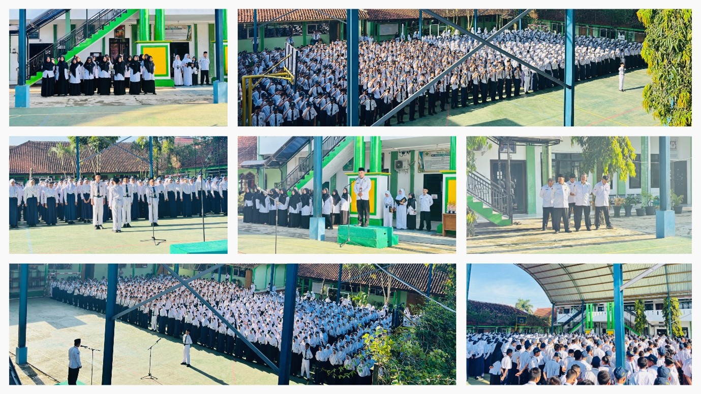 Apel Bersama GTK dan Siswa MTs Negeri 1 Banjarnegara Berlangsung Khidmat, Pembina Apel Tekankan Tiga “Penyakit” Penggerogot Semangat Belajar