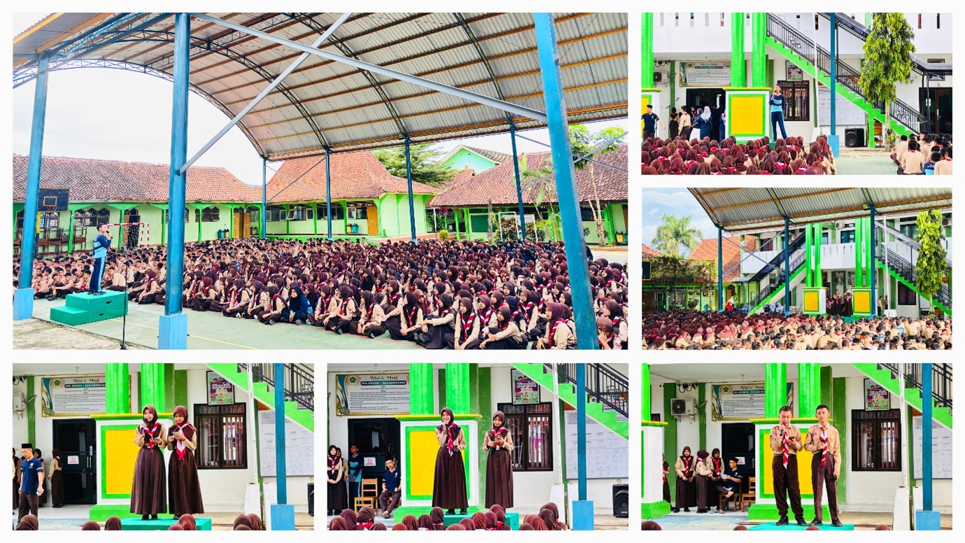 Kampanye dan Orasi Ketua dan Wakil Ketua OSIS MTs Negeri 1 Banjarnegara Berlangsung Meriah dan Edukatif