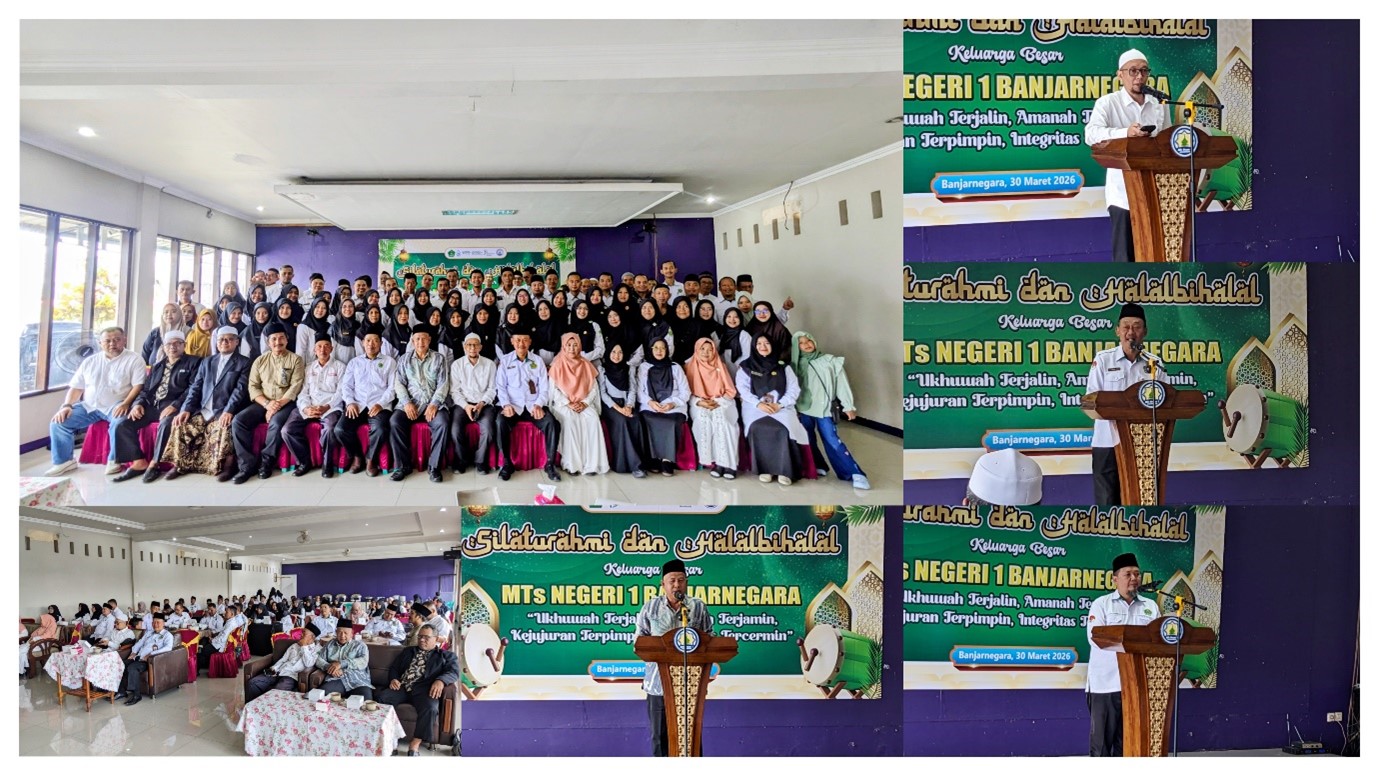 Hangatkan Ukhuwah, Keluarga Besar MTs Negeri 1 Banjarnegara Gelar Halal Bihalal
