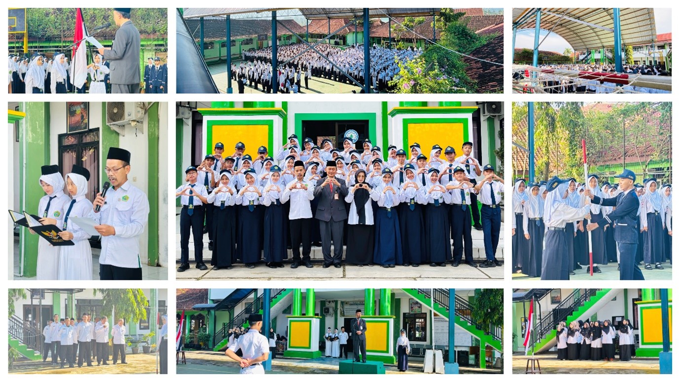 Apel Pelantikan Pengurus OSIM MTs Negeri 1 Banjarnegara Periode 2026–2027 Berlangsung Khidmat di Lapangan Indoor Madtsansa