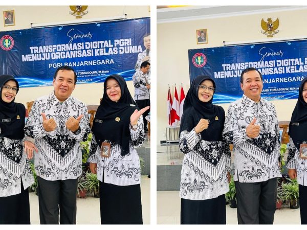 Dua Guru MTs Negeri 1 Banjarnegara Ikuti Seminar Transformasi Digital PGRI