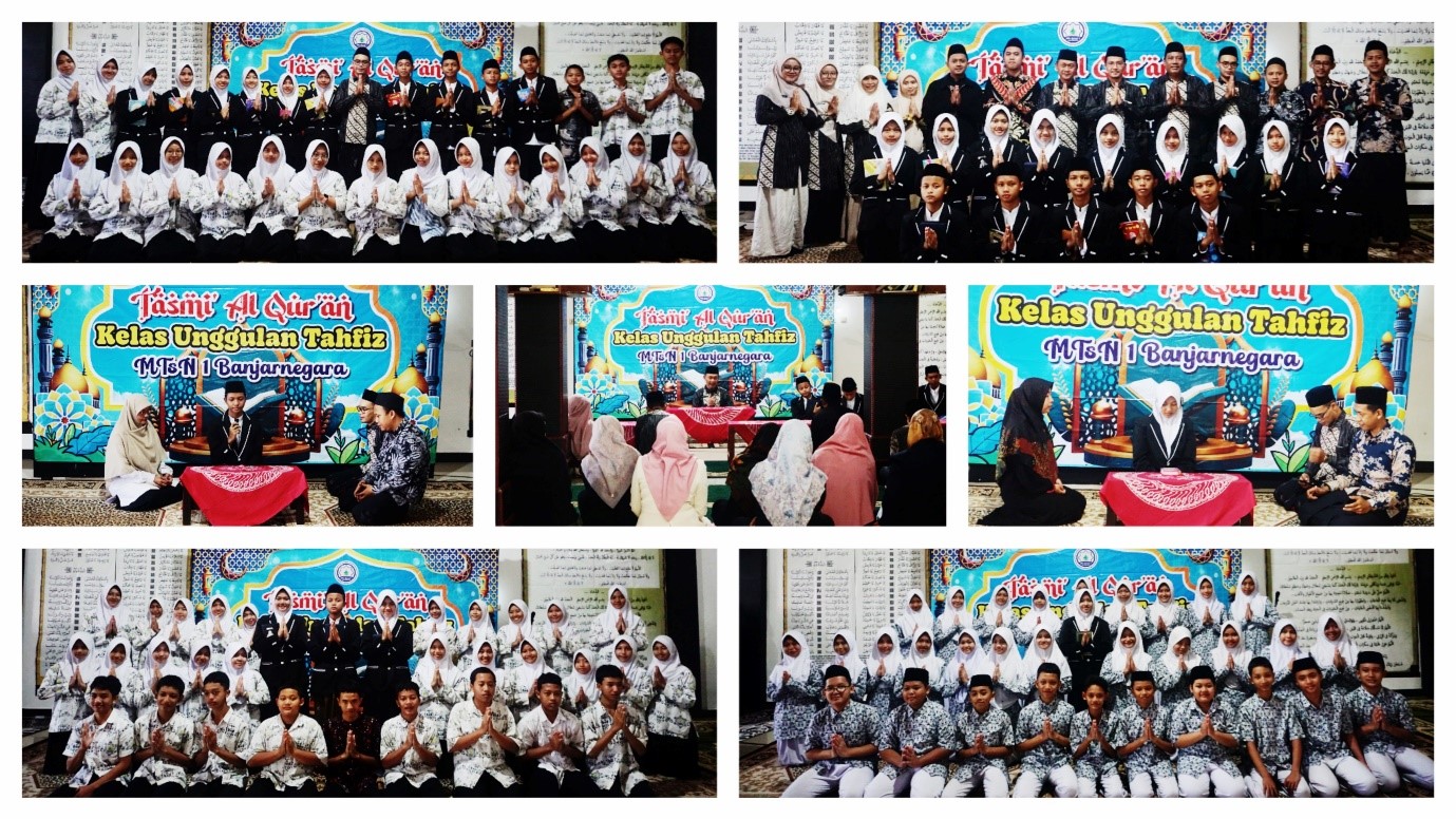 Empat Belas Siswa MTs Negeri 1 Banjarnegara Sukses Laksanakan Tasmi’ Al-Qur’an Bil Hifdhi 3 dan 5 Juz