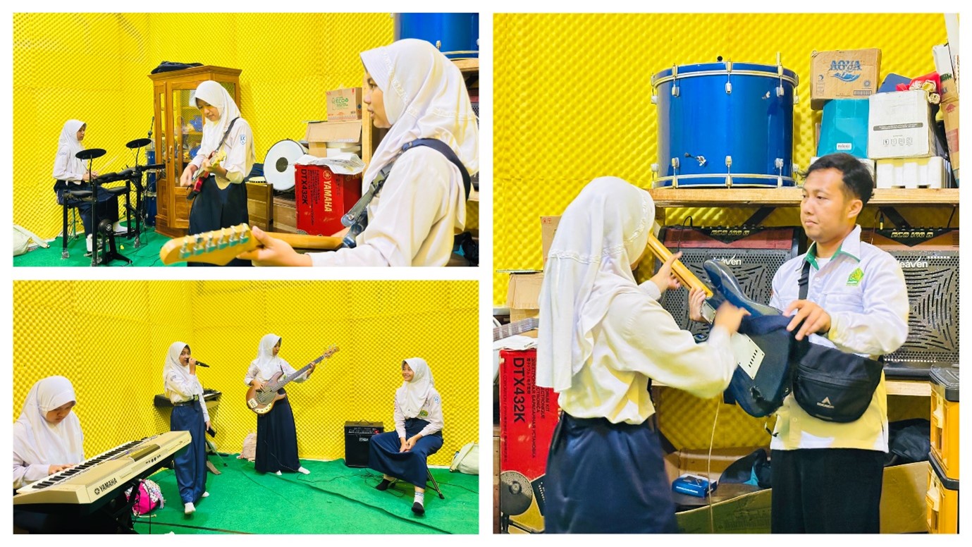 Esktrakurikuler Band Asah Bakat dan Kreativitas Siswa Madtsansa
