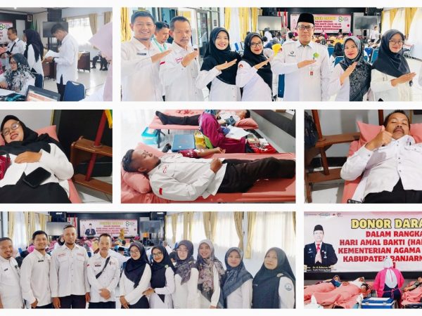 GTK MTs Negeri 1 Banjarnegara Ikuti Donor Darah HAB ke-80 Kemenag