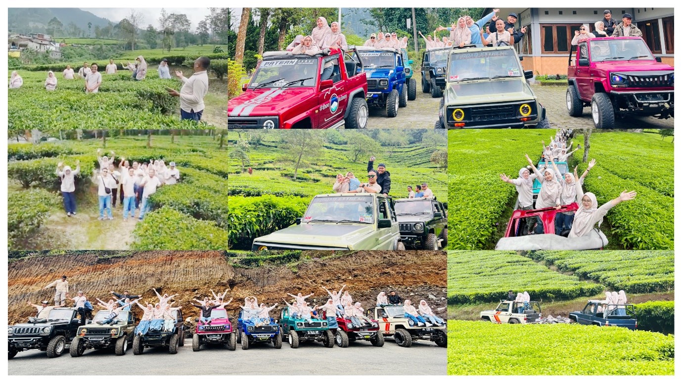 GTK MTs Negeri 1 Banjarnegara Nikmati Plantation dan Jeep Tour di Perkebunan Teh Tambi