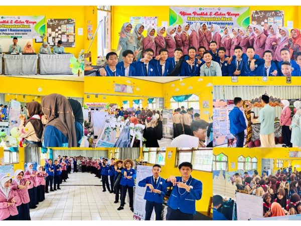 Gelar Karya dan Ujian Praktik Kelas 9A Unggulan Riset MTs Negeri 1 Banjarnegara Tampilkan Inovasi Siswa