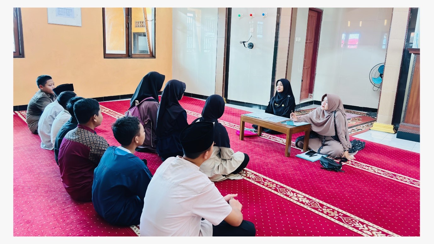 Hafalan Asmaul Husna di Pos Pertama The Spiritual Journey Isra Mi’raj MTs Negeri 1 Banjarnegara