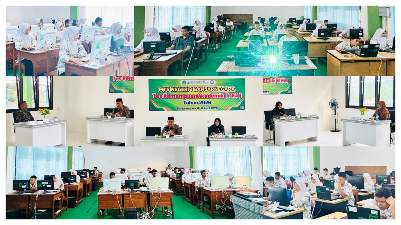 Hari Kedua TKA Gelombang II, Siswa MTs Negeri 1 Banjarnegara Hadapi Bahasa Indonesia dan Survei Lingkungan Belajar