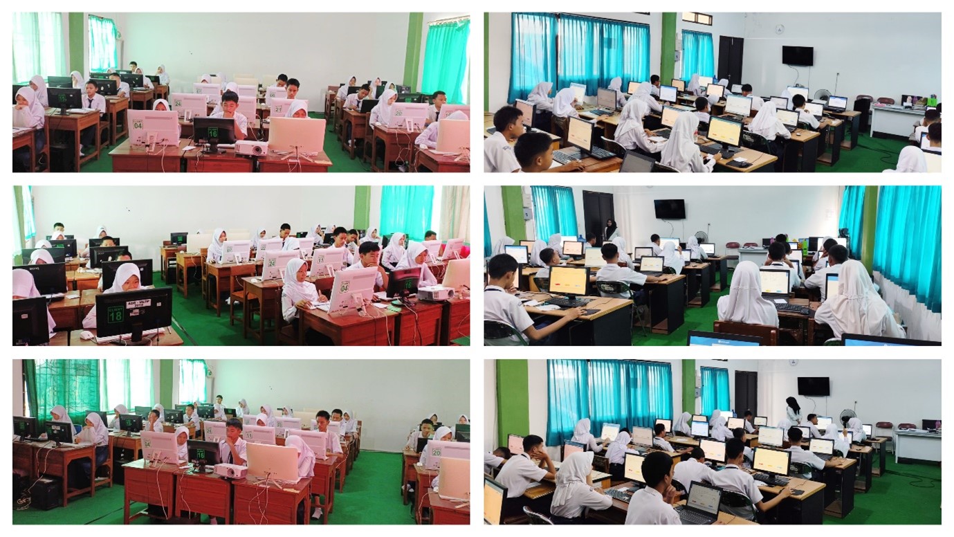 Hari Pertama Simulasi TKA Kedua, Siswa Kelas IX MTs Negeri 1 Banjarnegara Berlatih Disiplin dan Kesiapan Akademik