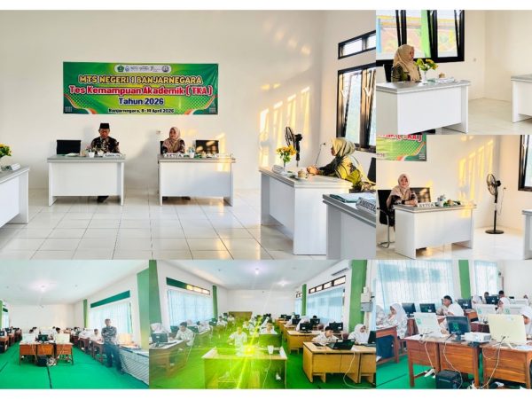 Hari Pertama TKA MTs Negeri 1 Banjarnegara Berjalan Lancar, Siswa Antusias Hadapi Soal Matematika