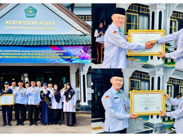 Kemenag Banjarnegara Serahkan Penghargaan SSK Paripurna kepada MTs Negeri 1 Banjarnegara Kemenag Banjarnegara Serahkan Penghargaan SSK Paripurna kepada MTs Negeri 1 Banjarnegara