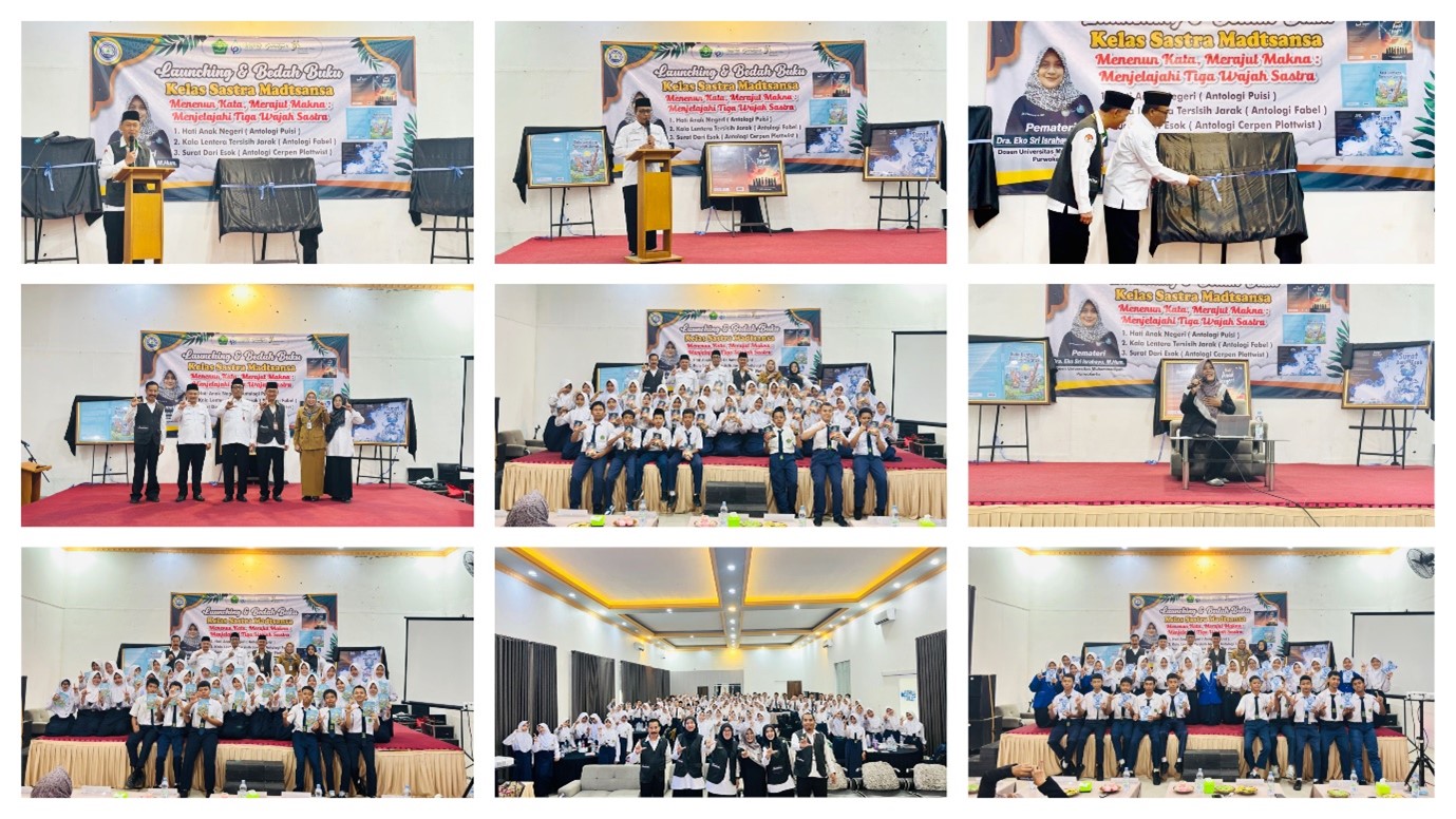 Launching dan Bedah Buku Kelas Sastra MTs Negeri 1 Banjarnegara Hadirkan Dosen Sastra UMP