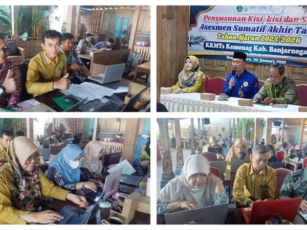MTs Negeri 1 Banjarnegara Ikuti Sharing Penyusunan Kisi-kisi dan Naskah Soal Asesmen Sumatif