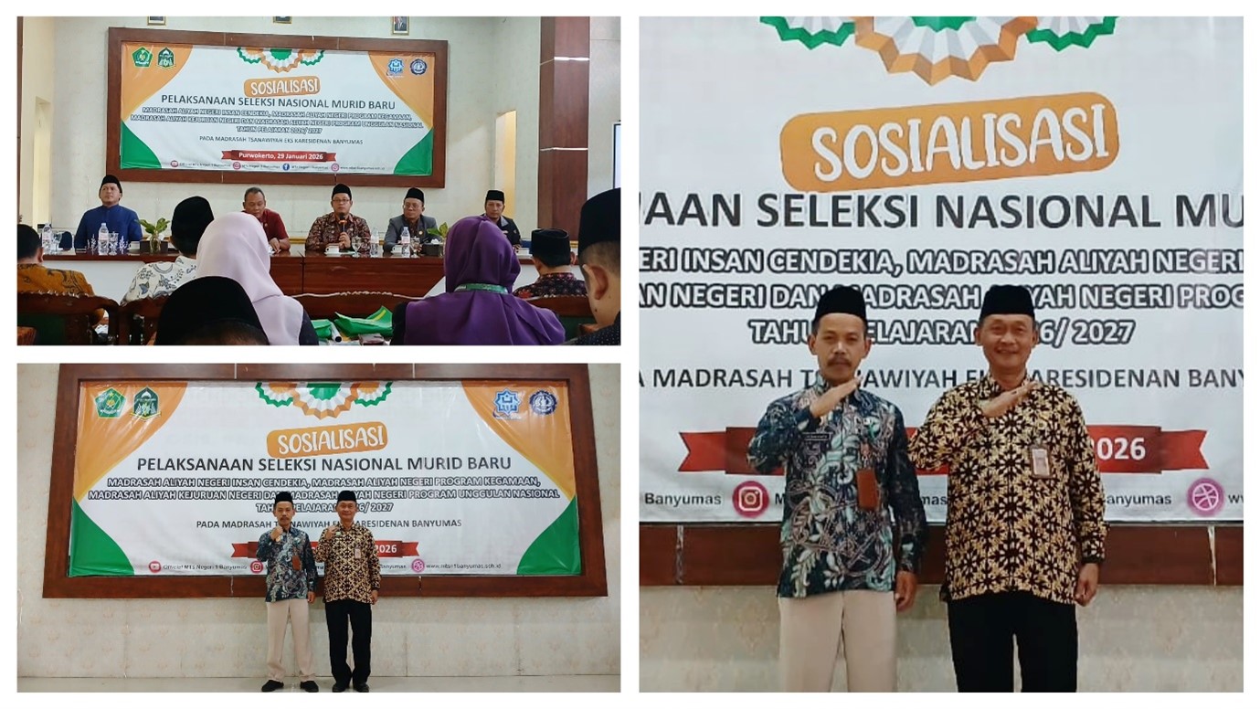 MTs Negeri 1 Banjarnegara Ikuti Sosialisasi SNMB MAN Unggulan TP 2026/2027