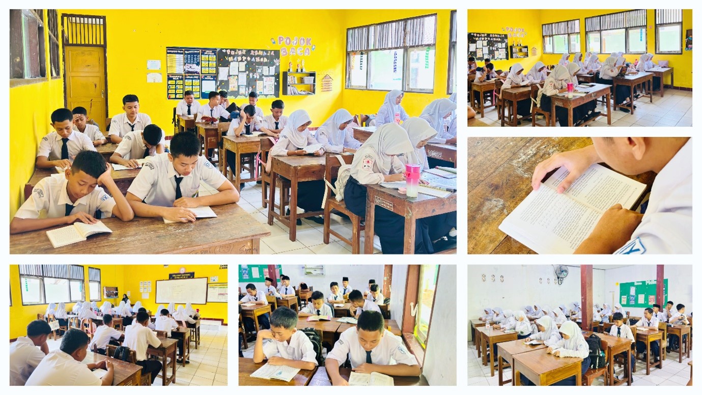 MTs Negeri 1 Banjarnegara Perkuat Budaya Literasi melalui Program Baca Senyap