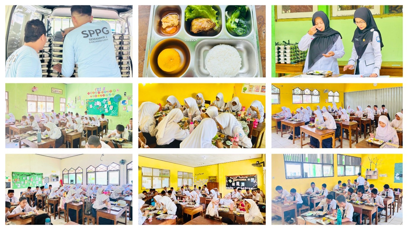 MTs Negeri 1 Banjarnegara Terima Manfaat Perdana Program Makan Bergizi Gratis dari Pemerintah