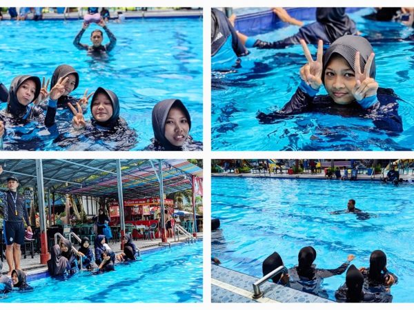 Pembelajaran Aquatik Materi Menyelam, Siswa Kelas VIII MTs Negeri 1 Banjarnegara Antusias Ikuti Kegiatan di Kolam Renang Surya Yudha