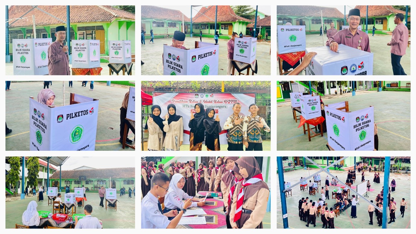 Pemilihan Ketua OSIS MTs Negeri 1 Banjarnegara Berlangsung Demokratis dan Edukatif