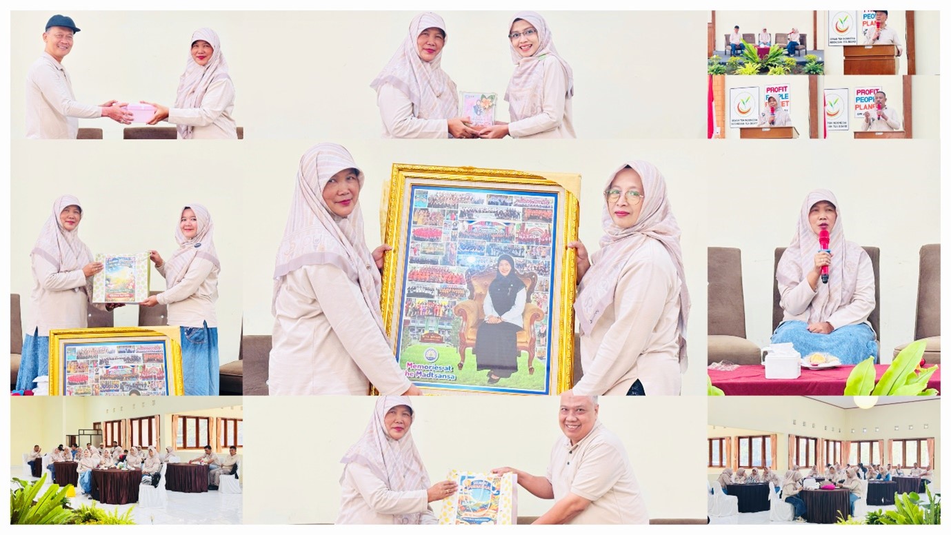 Penuh Haru dan Kenangan, GTK MTs Negeri 1 Banjarnegara Lepas Pengabdian Hj. Siti Solikah di Tambi Tea Resort