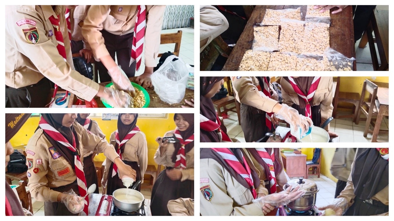 Praktikum IPA Bioteknologi Konvensional, Siswa Kelas 9E Madtsansa Olah Tape dan Tempe