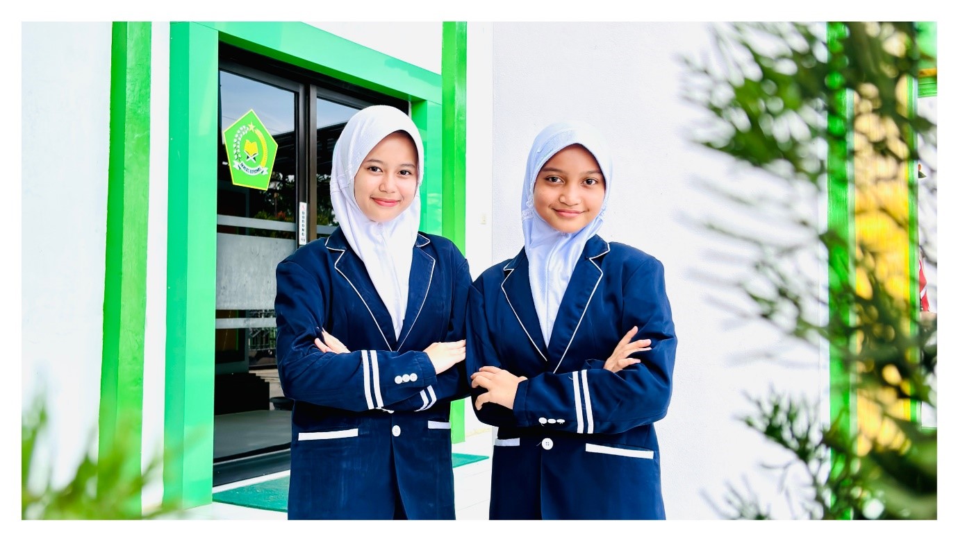 Tessa dan Senja Siap Emban Amanah sebagai Ketua dan Wakil Ketua OSIS MTs Negeri 1 Banjarnegara Periode 2026/2027