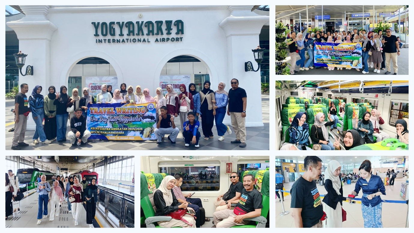 Travel Writing One Day Tour Yogyakarta, Kelas 9B Unggulan Sastra dan Seni MTs N 1 Banjarnegara Asah Pena di Ruang Nyata