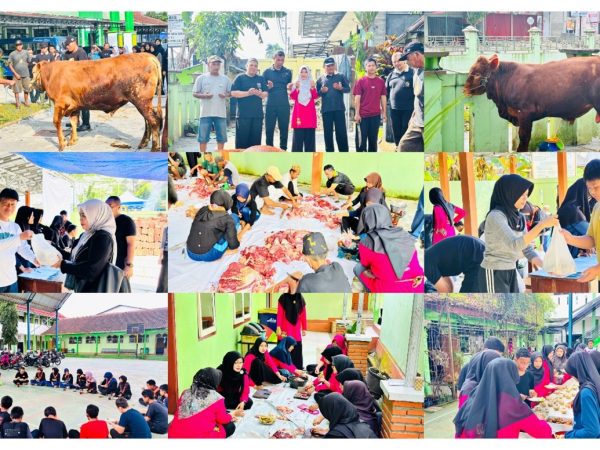 Semangat Kebersamaan Warnai Pemotongan Hewan Kurban di MTs Negeri 1 Banjarnegara