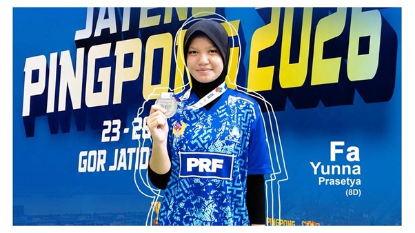 Siswi MTs Negeri 1 Banjarnegara Raih Juara 2 Kejurprov Jateng Pingpong 2026