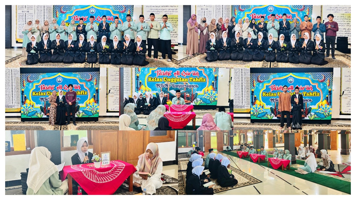 Tasmi’ Al-Qur’an Kelas Unggulan Tahfiz MTs Negeri 1 Banjarnegara Berlangsung Khidmat dan Penuh Haru