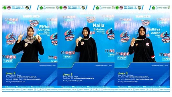 Tiga Atlet MTs Negeri 1 Banjarnegara Raih Prestasi Gemilang di Kejurda Pelajar 2026 Tiga Atlet MTs Negeri 1 Banjarnegara Raih Prestasi Gemilang di Kejurda Pelajar 2026
