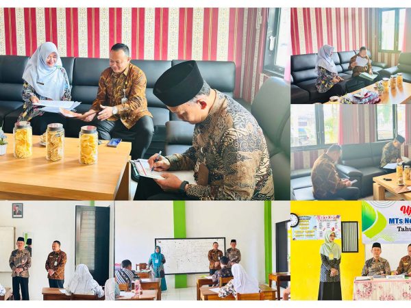 Ujian Madrasah MTsN 1 Banjarnegara Berjalan Kondusif, Kasi Penmad Beri Apresiasi