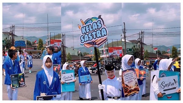 Kelas Unggulan Sastra Meriahkan Karnaval Kemerdekaan ke-81 RI Kabupaten Banjarnegara