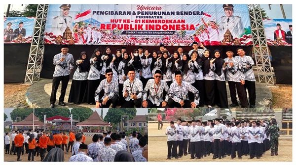Ketua PGRI Ranting MTsN 1 Banjarnegara Ikuti Upacara HUT Ke-81 Kemerdekaan RI Tingkat Kabupaten Ketua PGRI Ranting MTsN 1 Banjarnegara Ikuti Upacara HUT Ke-81 Kemerdekaan RI Tingkat Kabupaten