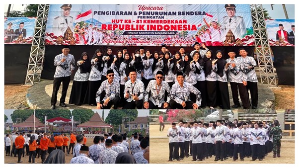 Ketua PGRI Ranting MTsN 1 Banjarnegara Ikuti Upacara HUT Ke-81 Kemerdekaan RI Tingkat Kabupaten Ketua PGRI Ranting MTsN 1 Banjarnegara Ikuti Upacara HUT Ke-81 Kemerdekaan RI Tingkat Kabupaten