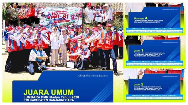 Amazing! Tim Jumbara MTs Negeri 1 Banjarnegara Raih Juara Umum Jumbara PMR Madya Kabupaten Banjarnegara 2026 Amazing! Tim Jumbara MTs Negeri 1 Banjarnegara Raih Juara Umum Jumbara PMR Madya Kabupaten Banjarnegara 2026