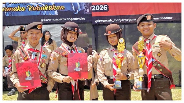 Empat Pramuka Madtsansa Terima Penghargaan pada Peringatan Hari Pramuka ke-65 Kwarcab Banjarnegara Empat Pramuka Madtsansa Terima Penghargaan pada Peringatan Hari Pramuka ke-65 Kwarcab Banjarnegara