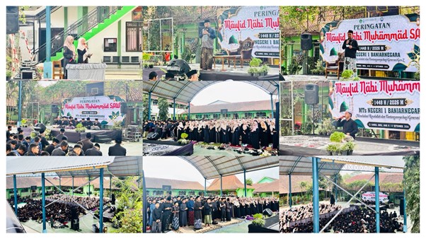 Semarakkan Maulid Nabi, MTs Negeri 1 Banjarnegara Ajak Warga Madrasah Teladani Akhlak Rasulullah di Era Digital Semarakkan Maulid Nabi, MTs Negeri 1 Banjarnegara Ajak Warga Madrasah Teladani Akhlak Rasulullah di Era Digital