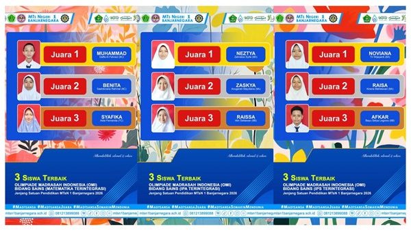 Sembilan Murid Madtsansa Lolos Seleksi OMI Sains Tingkat Satuan Pendidikan, Siap Berlaga di Tingkat Kabupaten Sembilan Murid Madtsansa Lolos Seleksi OMI Sains Tingkat Satuan Pendidikan, Siap Berlaga di Tingkat Kabupaten