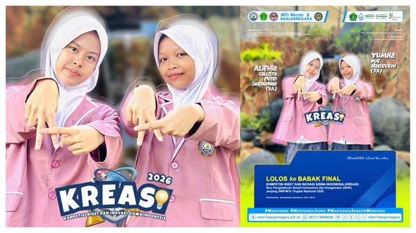 Tim Riset Madtsansa Lolos Final Nasional KREASI 2026, Siap Berkompetisi di Yogyakarta Tim Riset Madtsansa Lolos Final Nasional KREASI 2026, Siap Berkompetisi di Yogyakarta