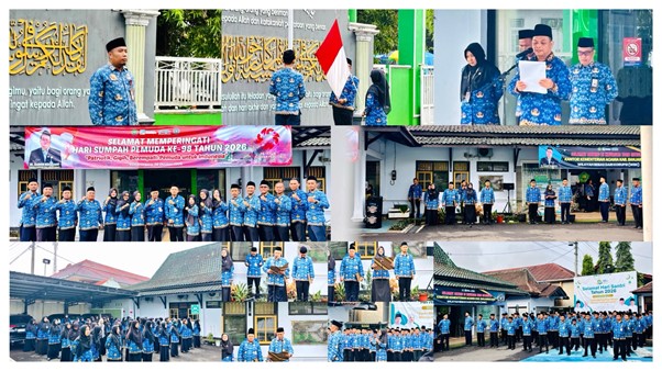 GTK Madtsansa Didaulat Jadi Petugas Upacara Peringatan Hari Sumpah Pemuda ke-98 Kankemenag Banjarnegara