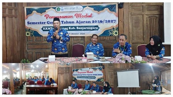 Guru MTs Negeri 1 Banjarnegara Ikuti Penyusunan Modul Semester Genap KKMTs