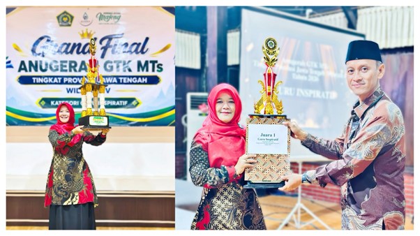 Harumkan Nama Madtsansa, Yuniyati Raih Juara 1 Guru Inspiratif GTK Award Tingkat Provinsi Jawa Tengah Wilayah IV Tahun 2026