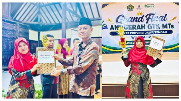 Musfiatul Muniroh Raih Juara Harapan 3 Guru Inovatif pada GTK MTs Award Tingkat Provinsi Jawa Tengah Wilayah IV Tahun 2026